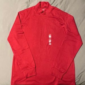 uniqlo red long sleeved shirt mens medium